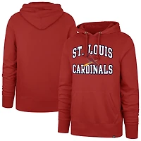 Men's '47  Red St. Louis Cardinals Velocity Headline Pullover Hoodie