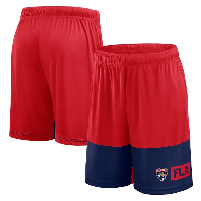 Men's Logo Athletic Red Florida Panthers Best of the Best Shorts