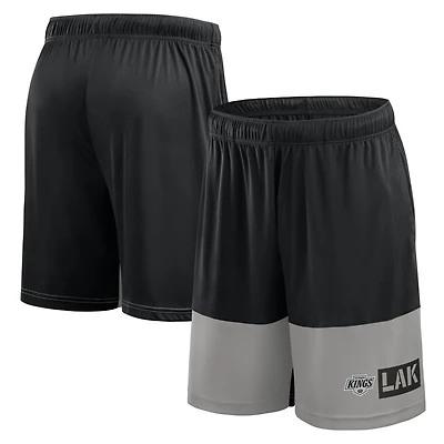 Men's Logo Athletic Black Los Angeles Kings Best of the Best Shorts