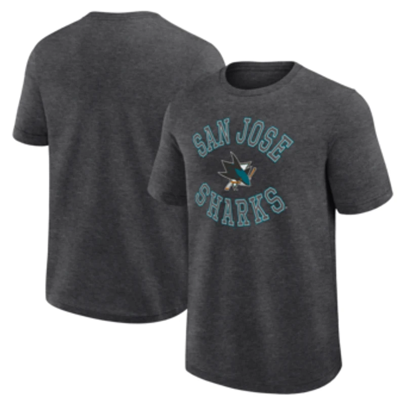 Men's Logo Athletic Heather Charcoal San Jose Sharks Success T-Shirt