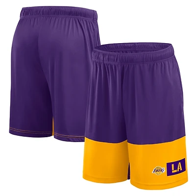Men's Logo Athletic Purple Los Angeles Lakers Best of the Best Shorts
