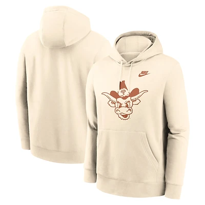 Men's Nike Natural Texas Longhorns Vault Logo Pullover Hoodie