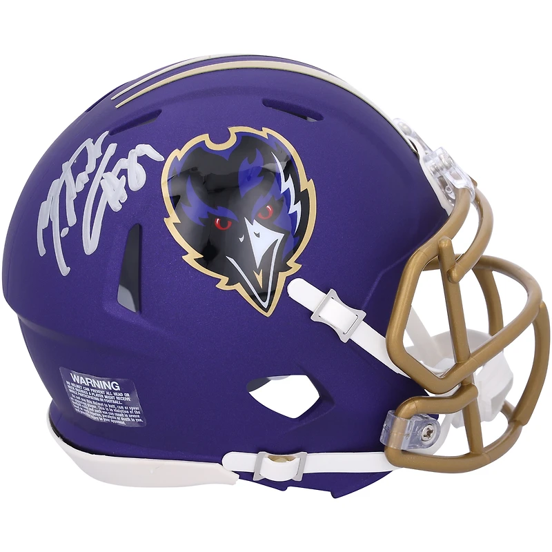 Mark Andrews Baltimore Ravens Autographed 2024 Riddell Alternate Speed Mini Helmet
