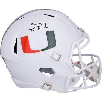 Vinny Testaverde Miami Hurricanes Autographed Riddell Speed Replica Helmet