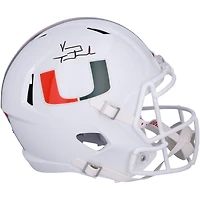 Vinny Testaverde Miami Hurricanes Autographed Riddell Speed Replica Helmet