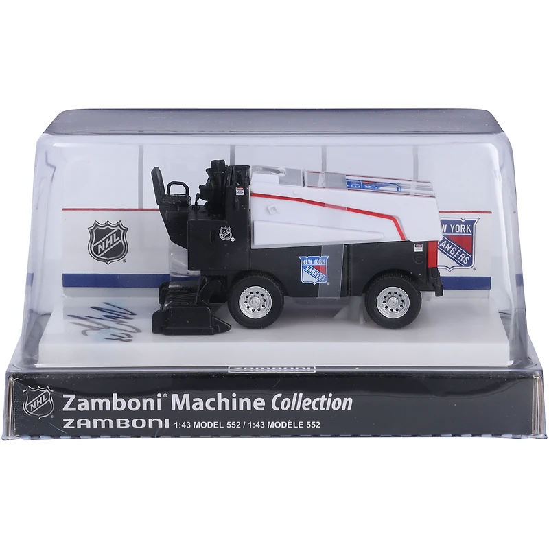 Matt Rempe New York Rangers Autographed 1:43 Scale Die-Cast Zamboni