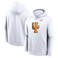 Men's Nike  White Tennessee Volunteers Vault Block Pullover Hoodie