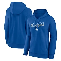 Women's Logo Athletic Royal Los Angeles Dodgers Triumphant V-Neck Pullover Hoodie