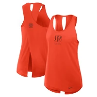 Women's Nike Orange Cincinnati Bengals Glory Open-Back Crisscross Dri-FIT Tank Top
