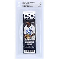 CC Sabathia New York Yankees Autographed Beckett Fanatics Witnessed Authenticated Ticket from April 14, 2019