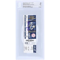 Aaron Judge New York Yankees Autographed Beckett Fanatics Witnessed Authenticated 9 Ticket from October 17, 2017 - 3rd Postseason Home Run