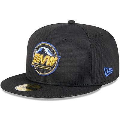 Men's New Era Black Seattle Mariners City Connect Batting Practice 59FIFTY Fitted Hat