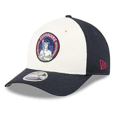 Men's New Era Navy/White Cleveland Guardians City Connect Batting Practice 9FORTY M-Crown Adjustable Hat