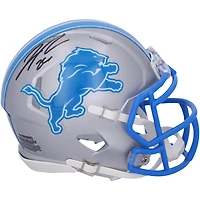 Jahmyr Gibbs Detroit Lions Autographed 2024 Riddell Speed Mini Helmet