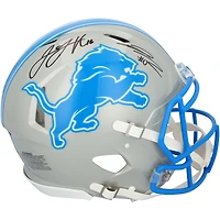 Jared Goff & Jayhmyr Gibbs Detroit Lions Autographed Riddell 2024 Speed Authentic Helmet