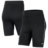 Women's Nike Black WNBA Team 13 Tri-Blend 8" Biker Shorts