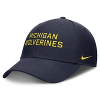 Men's Nike  Navy Michigan Wolverines Rise Practice Adjustable Hat