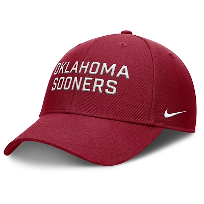 Men's Nike  Crimson Oklahoma Sooners Rise Practice Adjustable Hat
