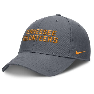 Men's Nike  Gray Tennessee Volunteers Rise Practice Adjustable Hat