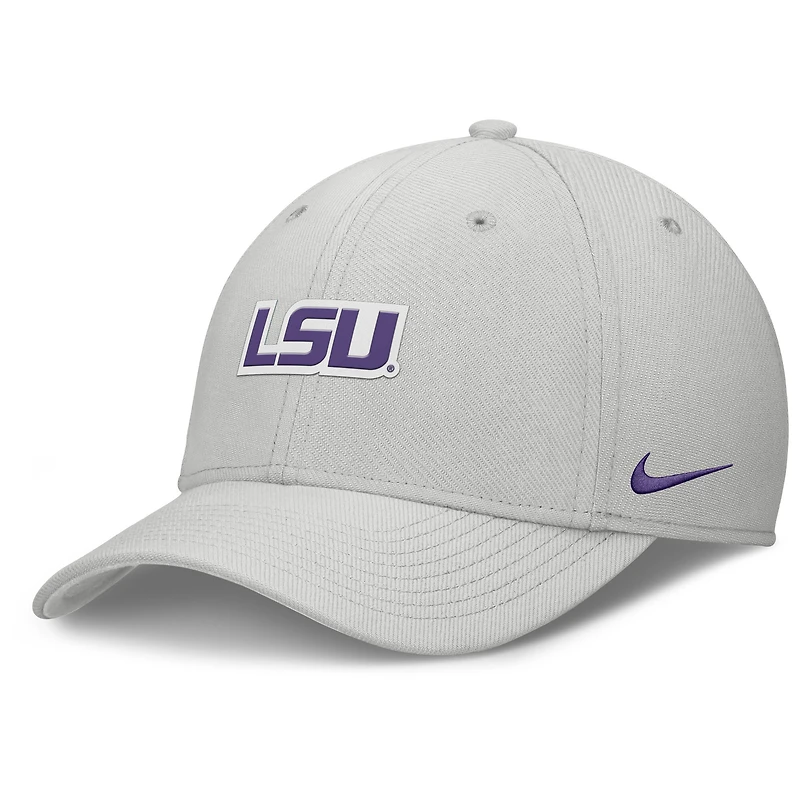Men's Nike  Gray LSU Tigers Rise Practice Performance Flex Hat