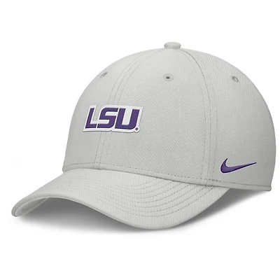 Men's Nike  Gray LSU Tigers Rise Practice Performance Flex Hat