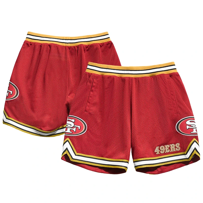Men's Chalk Line Scarlet/Gold San Francisco 49ers Court Shorts