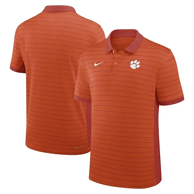 Men's Nike Clemson Tigers 2025 Early Season Coaches Sideline Victory Stripe Dri-FIT Polo