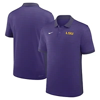 Men's Nike Purple LSU Tigers 2025 Early Season Coaches Sideline Victory Stripe Dri-FIT Polo
