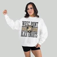 Women's Gameday Couture White Army Black Knights Fair Catch Pullover Sweatshirt