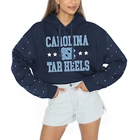 Women's Gameday Couture Navy North Carolina Tar Heels Like A Star Scrunch Waist Pullover Hoodie