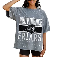 Women's Gameday Couture Gray Providence Friars On the Ball Oversized T-Shirt