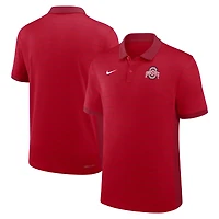 Men's Nike Scarlet Ohio State Buckeyes 2025 Early Season Coaches Sideline Victory Stripe Dri-FIT Polo