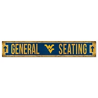 WinCraft West Virginia Mountaineers 6" x 36" Wood Sign