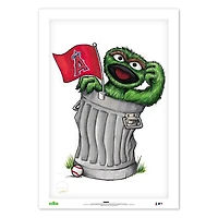 Oscar the Grouch Los Angeles Angels 24" x 36" Sesame Street Limited Edition Fine Art Print