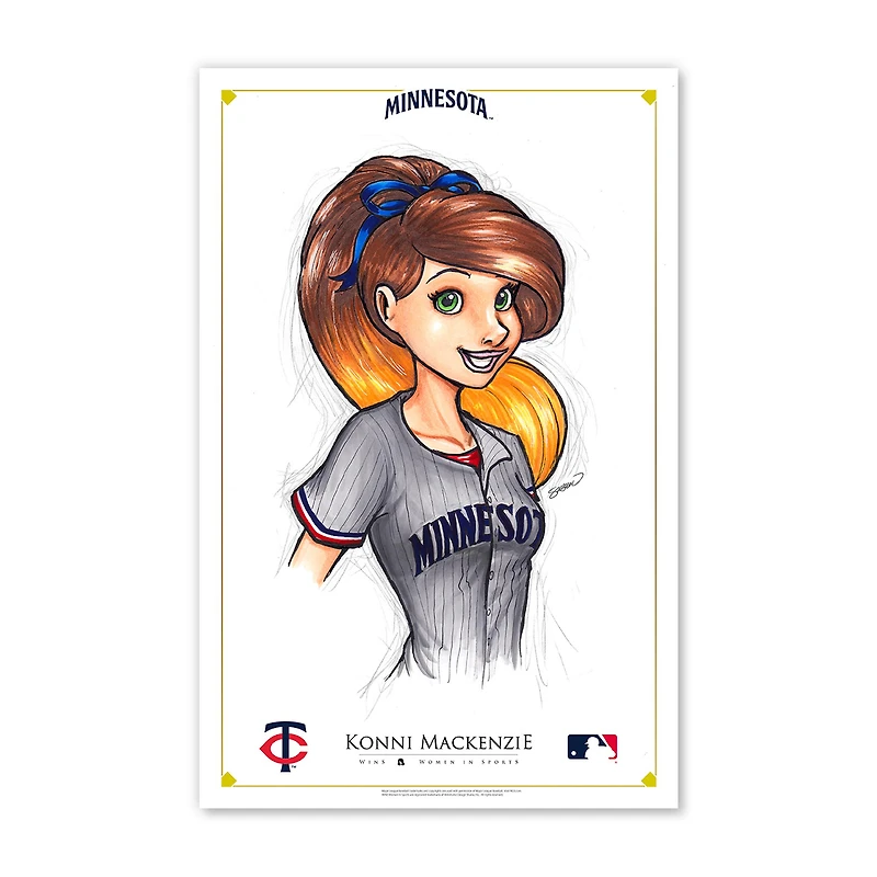 Minnesota Twins 11" x 17" Ballpark Princess Poster Print
