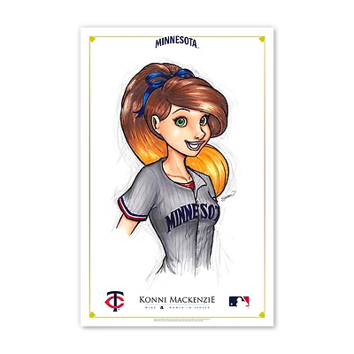 Minnesota Twins 11" x 17" Ballpark Princess Poster Print