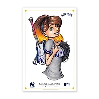 New York Yankees 11" x 17" Ballpark Princess Poster Print