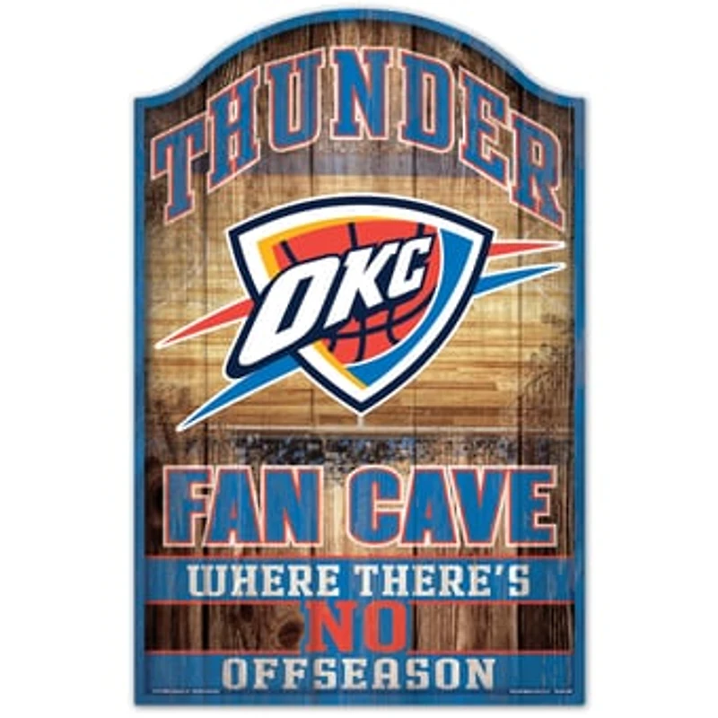 WinCraft Oklahoma City Thunder 11'' x 17'' Wood Sign