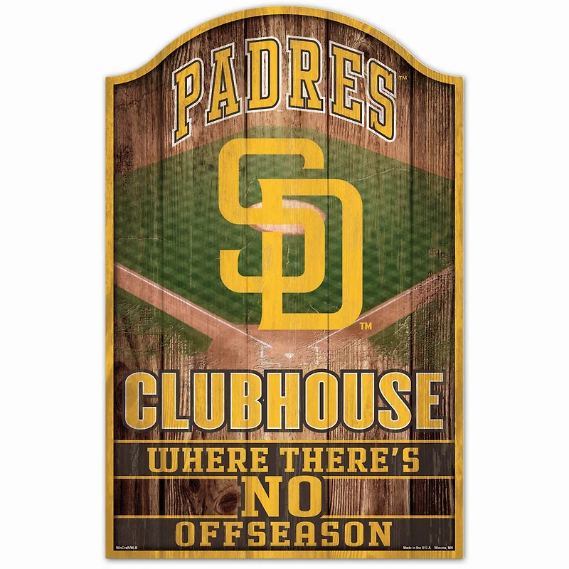 WinCraft San Diego Padres 11'' x 17'' Wood Sign