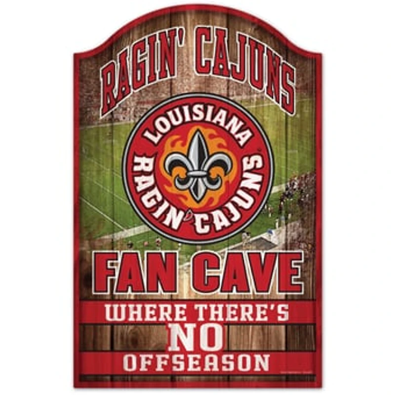 WinCraft Louisiana Ragin' Cajuns 11'' x 17'' Wood Sign