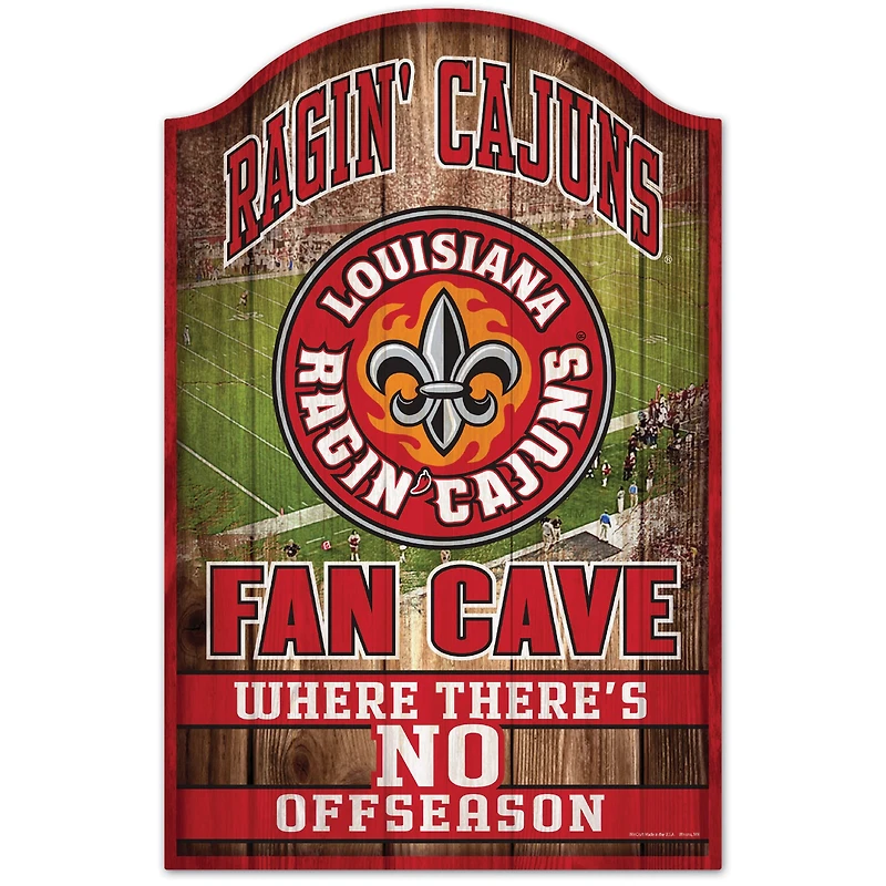 WinCraft Louisiana Ragin' Cajuns 11'' x 17'' Wood Sign