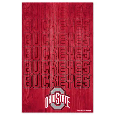 WinCraft Ohio State Buckeyes 11'' x 17'' Wood Sign