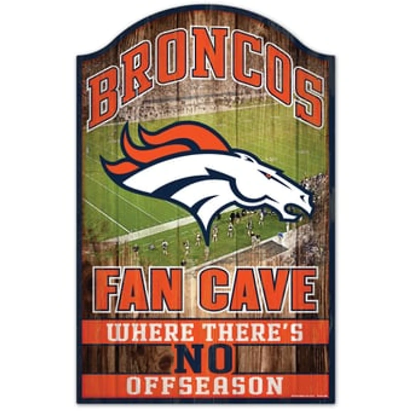 WinCraft Denver Broncos 11'' x 17'' Wood Sign