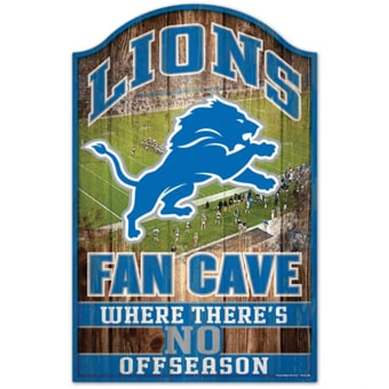 WinCraft Detroit Lions 11'' x 17'' Wood Sign