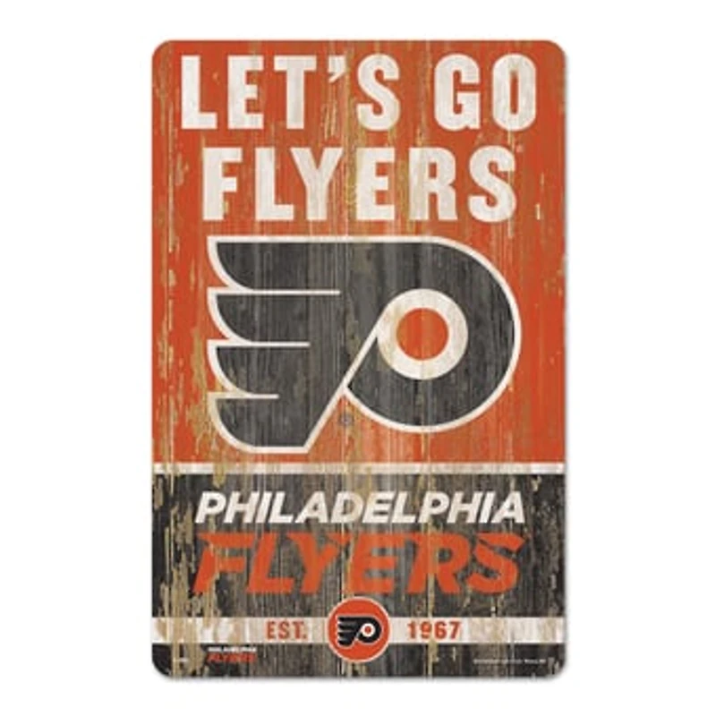 WinCraft Philadelphia Flyers 11'' x 17'' Wood Sign