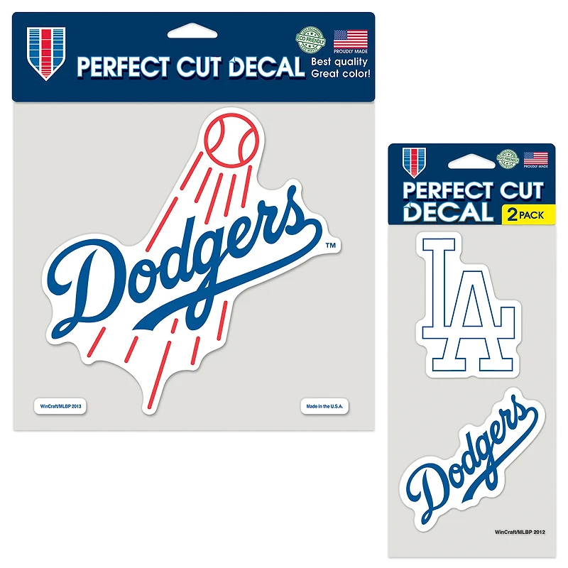 WinCraft Los Angeles Dodgers Perfect Cut Decal Two-Pack Set
