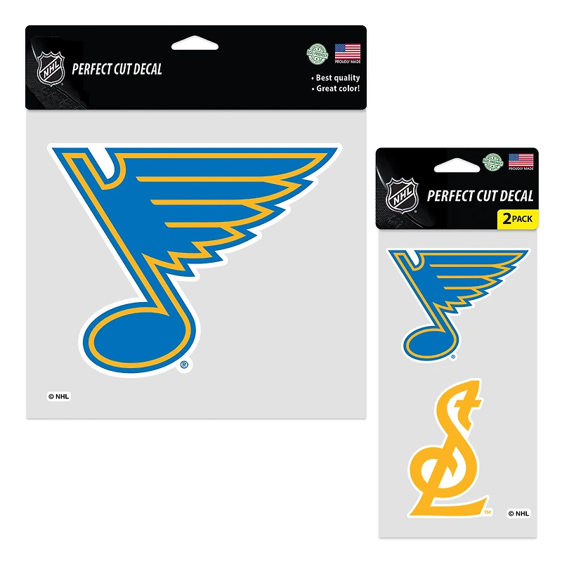 WinCraft St. Louis Blues Three-Pack Perfect Cut Decals