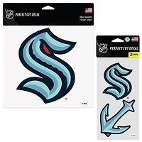 WinCraft Seattle Kraken Three-Pack Perfect Cut Decals