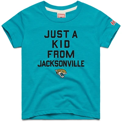 Youth Homage Teal Jacksonville Jaguars Just a Kid Tri-Blend T-Shirt