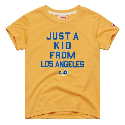 Youth Homage  Gold Los Angeles Rams Just a Kid Tri-Blend T-Shirt